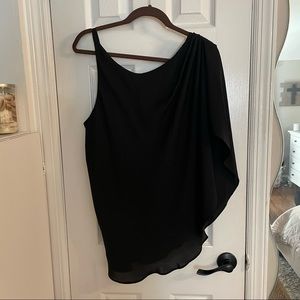 Black off the shoulder top